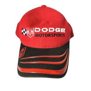 Dodge Motorsports Checkered Flag Sports Adjustable Cap Baseball Hat